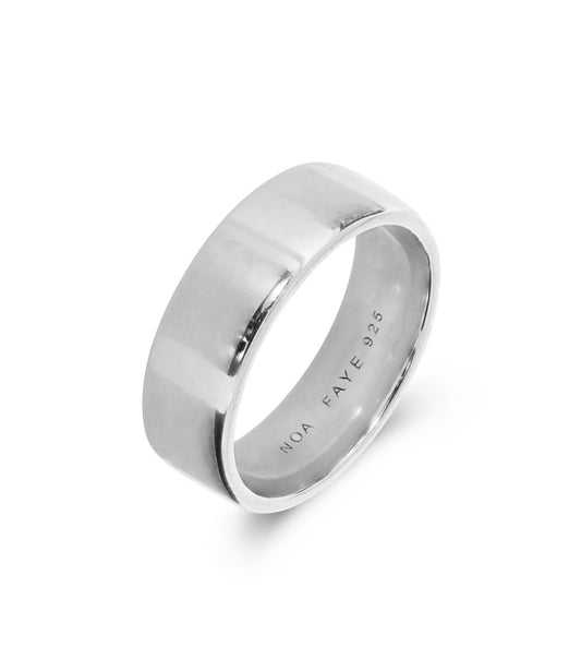 BOLD M RING - SILVER