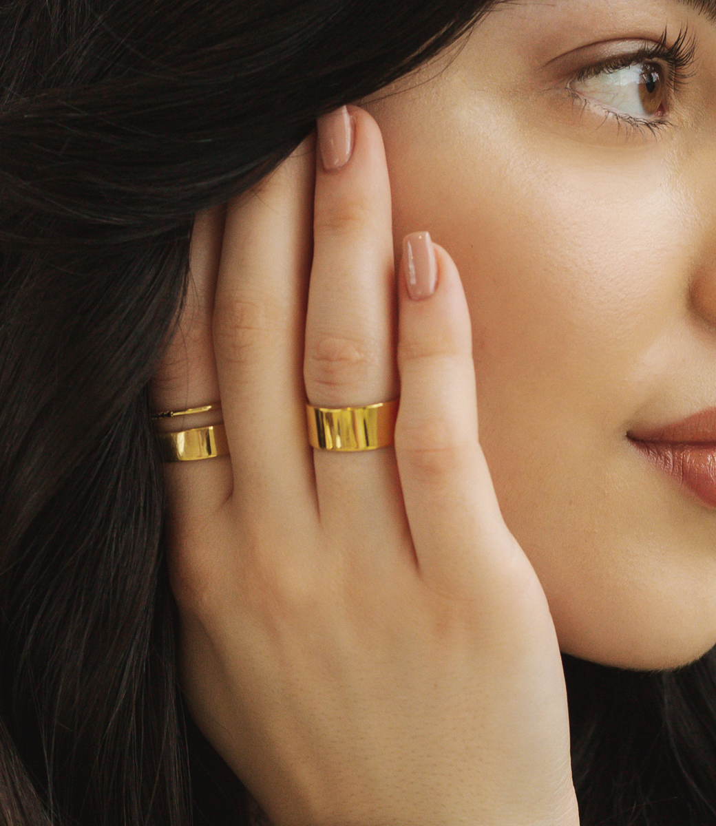 BOLD L RING