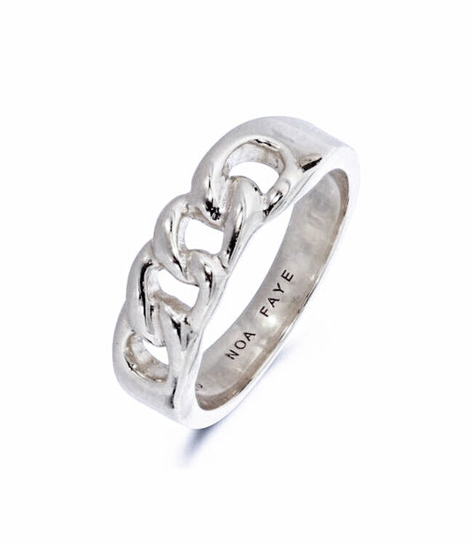 DEMI CHAIN RING - SILVER