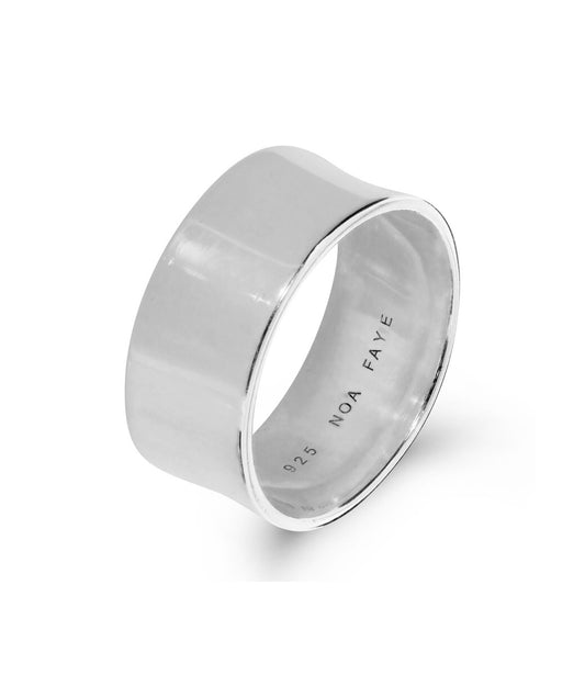 BOLD L RING - SILVER